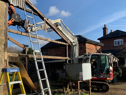 Asbestos removed from an agricultuaral building